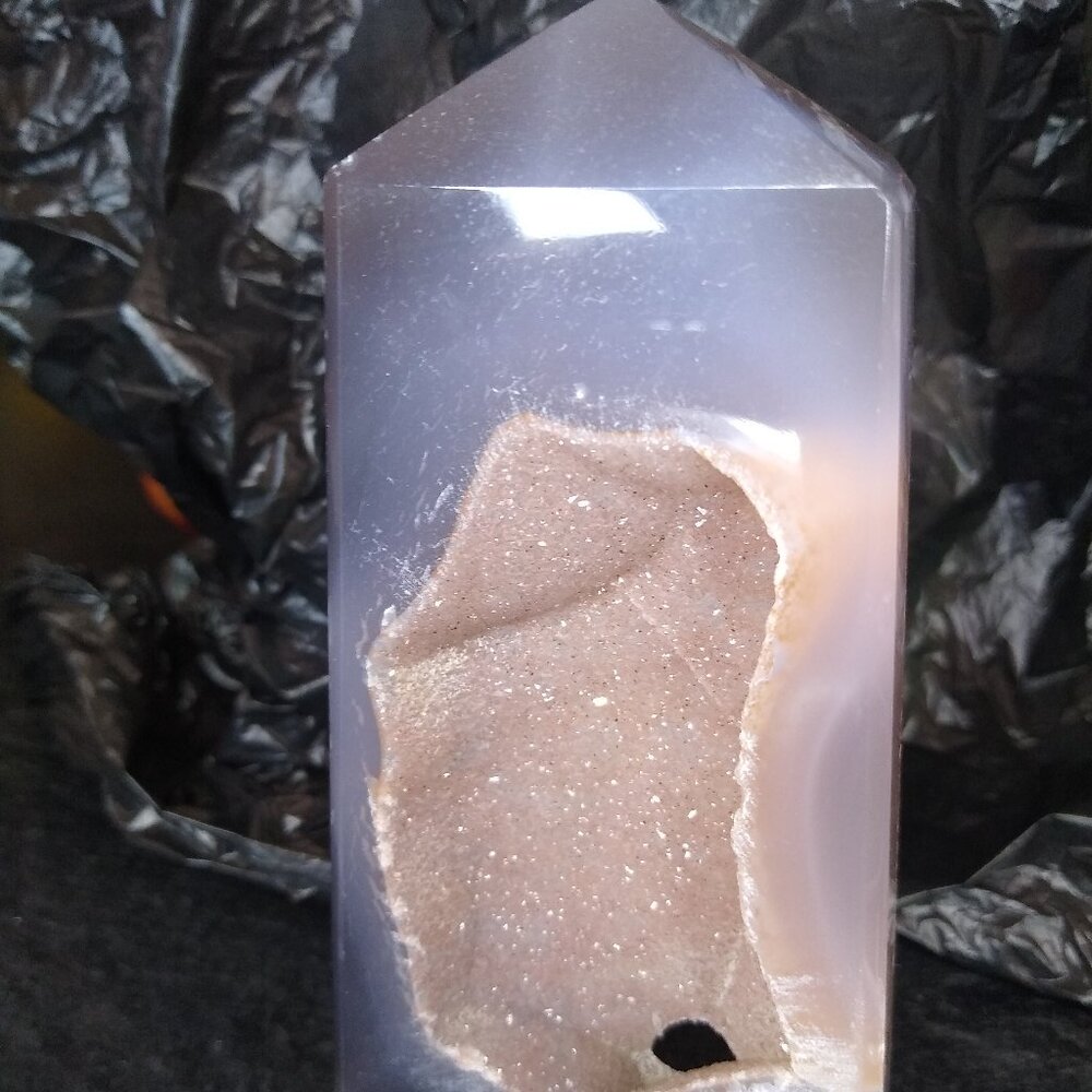 Druzy Agate Crystal 5.5in.